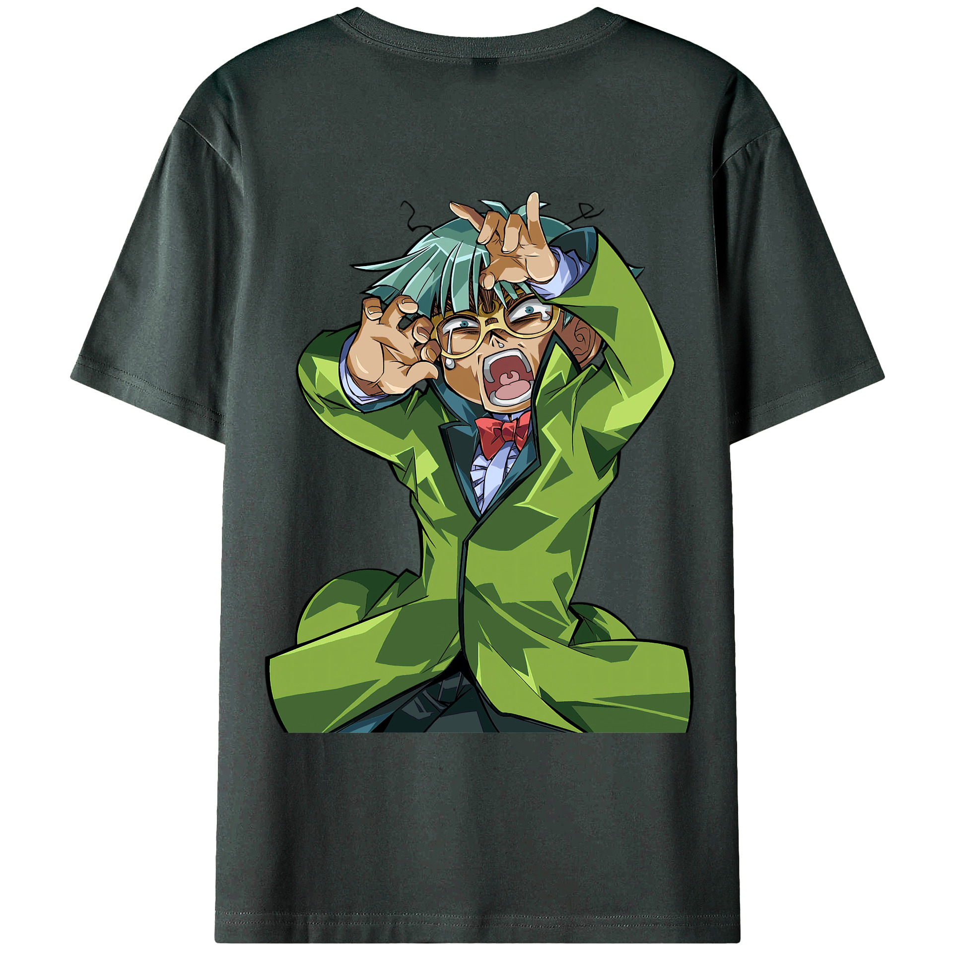 （画像用） 遊☆戯☆王 Yu-Gi-Oh! 綿100％ メンズ半袖Tシャツ（バックプリント） 通気性